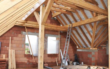 Grey Green attic trusses